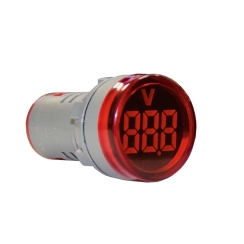 LED Индикатор Волтметър 50-500VAC, червен, Ф22.3