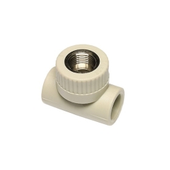 Тройник с вътрешна месингова резба Wavin, Ф32mm, 1/2"