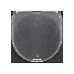 Единичен контакт шуко bticino Classia, 2 модула, със защита и капак