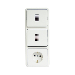 Бойлерно табло Н. Киров, контакт с два ключа + капак, 16A/250V