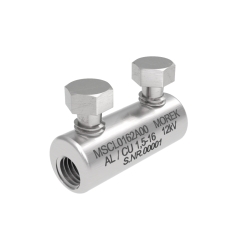 Алуминиев съединител с късащи болтове Morek MSCL16, 1.5-16mm2, 12kV, покалаен