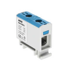 Тунелна клема Morek OTL50 1x, 1P, 160A, 1.5-50mm2, 1kV, синя