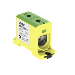 Тунелна клема Morek OTL150 1x, 1P, 320A, 25-150mm2, 1kV, жълто-зелена