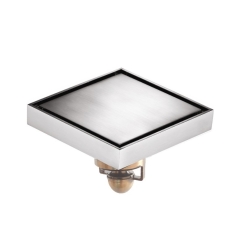 Сифон квадратен Magdrain Duo WC02G60-N, 100x100mm, месинг/никел, 30l/min