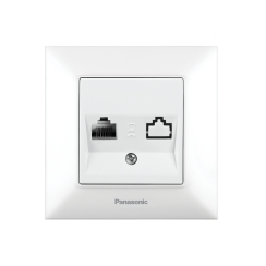 Розетка CAT5e Panasonic Arkedia Slim, бяла