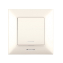 Ключ за бойлер Panasonic Arkadia Slim, осветен, крем