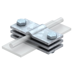 Съединителна заземителна клема за шина 60mm ST