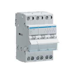 Разединителен превключвател (ум шалтер) Hager SFT340, I-O-II, 3P, 40A, 400V