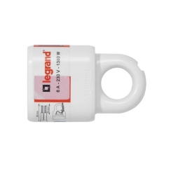Куплунг с пръстен Legrand, 6A/250V, бял
