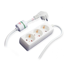 Разклонител със защита Sono X/3, 3 гнезда, кабел 1.5m, 12A