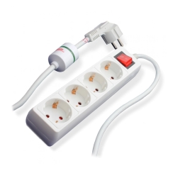 Разклонител със защита и ключ Sono KX/4, 4 гнезда, кабел 1.5m, 12A