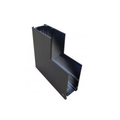 Ъгъл за магнитен профил D-iL, черен, външен монтаж, Line 1, стена/таван