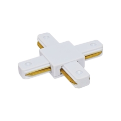 Аксесоар за релсови системи Vivalux конектор X, бял