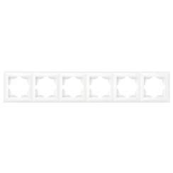 Панел с 6 рамки Gunsan Visage, бял