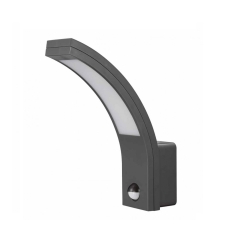 LED аплик Lightex със сензор, 10W, 4000K, IP54