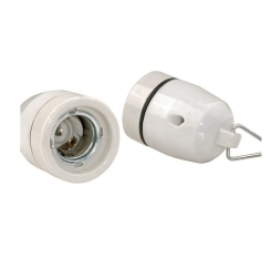 Висяща фасунга керамична, E27, 100W