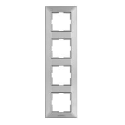 Четворна вертикална рамка Panasonic Arkedia Slim, сребро