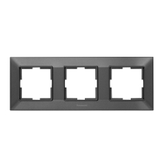 Тройна рамка Panasonic Arkedia Slim,тъмно сиво- антрацит