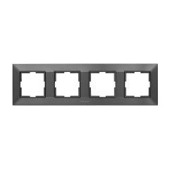 Четворна рамка Panasonic Arkedia Slim, тъмно сиво-антрацит