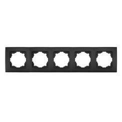 Рамка за 5 модула Viko Linnera Life, черно