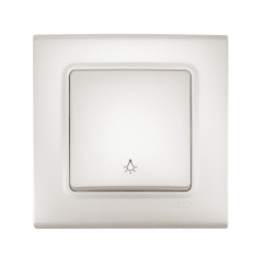 Стълбищен бутон Viko Linnera Life, перлено бяло