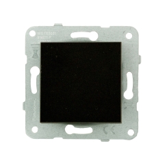 Механизъм единичен ключ сх. 1, Karre Plus, черен