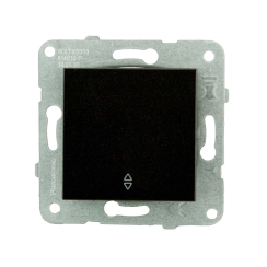 Механизъм девиаторен ключ сх. 6, Panasonic Karre Plus, черен