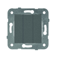 Механизъм троен ключ Karre Plus, тъмно сив-антрацит