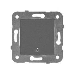 Механизъм светлинен бутон Panasonic Karre Plus, тъмно сив-антрацит