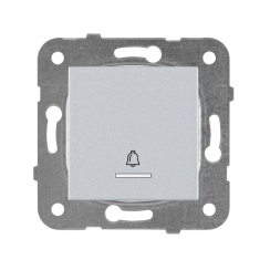 Механизъм светещ звънец бутон Panasonic Karre Plus, светло сив