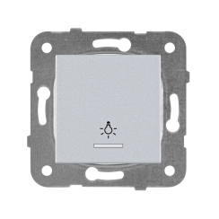 Механизъм светещ светлинен бутон Panasonic Karre Plus, светло сив