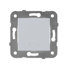 Механизъм девиаторен светещ ключ СХ-6 Panasonic Karre Plus, светло сив