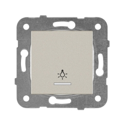 Механизъм светлинен светещ бутон Panasonic Karre Plus, бронз