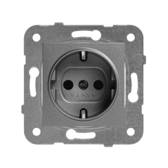 Механизъм контакт шуко Panasonic Karre Plus, тъмно сив