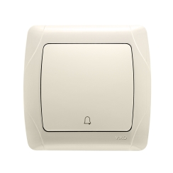 Ключ със символ звънец Viko Carmen, бежов/крем