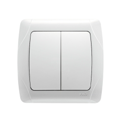 Двоен ключ сх. 5 Viko Carmen, бял