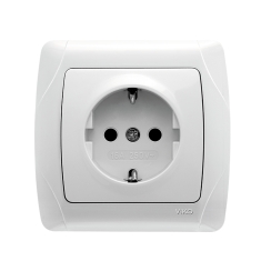 Контакт шуко Viko Carmen, бял