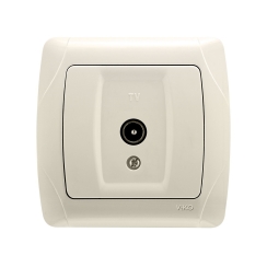 TV розетка Viko Carmen, бежов/крем