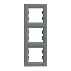 Тройна вертикална рамка Schneider Asfora, стомана