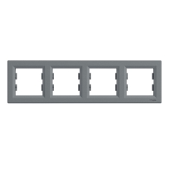 Четворна хоризонтална рамка Schneider Asfora, стомана