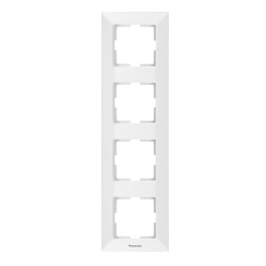 Четворна вертикална рамка Panasonic Arkedia Slim, бяла