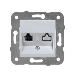 Механизъм комп. розетка CAT5e Panasonic Karre Plus, светло сива
