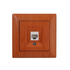 Компютърна розетка RJ45 CAT5e Gunsan Visage, дъб