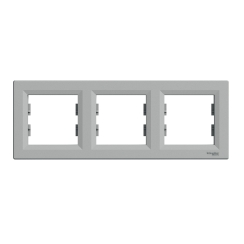 Тройна хоризонтална рамка Schneider Asfora, алуминий