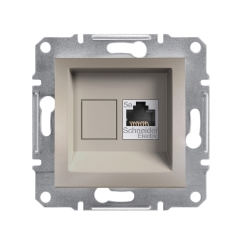 Механизъм компютърна розетка RJ45 CAT5e Schneider Asfora, бронз
