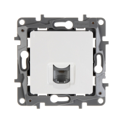 Механизъм телефонна розетка RJ11 Legrand Niloé, бял