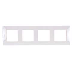 Декоративна четворна рамка Legrand Niloé, бяла