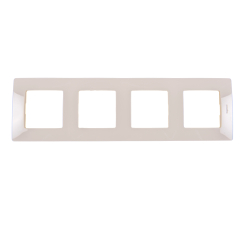 Декоративна четворна рамка Legrand Niloé, бежов/крем