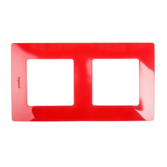 Декоративна двойна рамка Legrand Niloé, червена