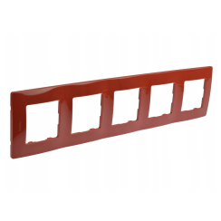 Декоративна рамка за 5 модула Legrand Niloé, червена